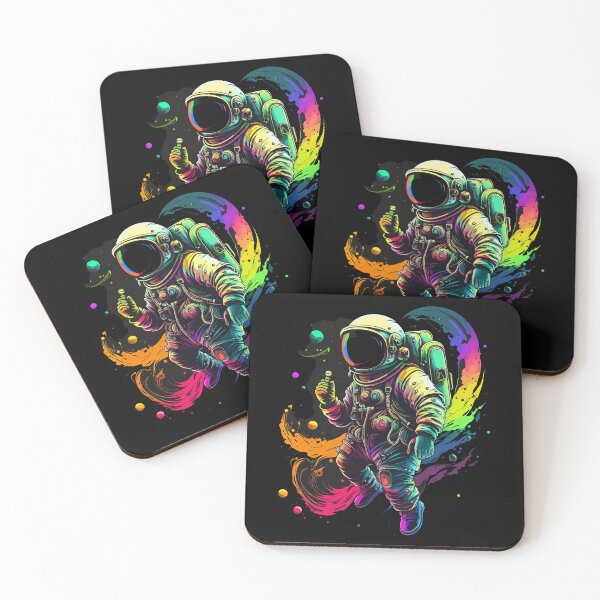 Item preview, Astronaut in Space Colorful Vibrant Psychedelic designed and sold by k3rstman1.