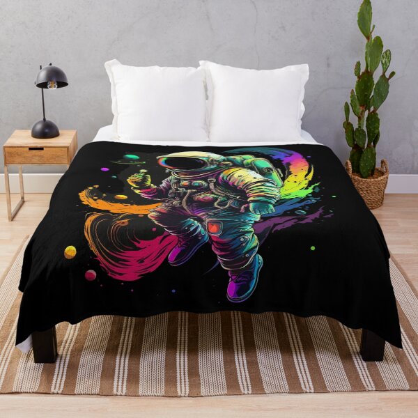Item preview, Astronaut in Space Colorful Vibrant Psychedelic designed and sold by k3rstman1.