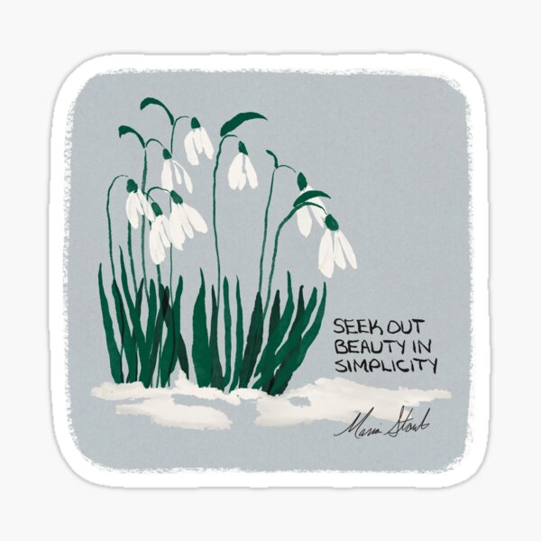 Item preview, Seek Out Beauty In Simplicity Snow Drop Flowers designed and sold by MWStout.