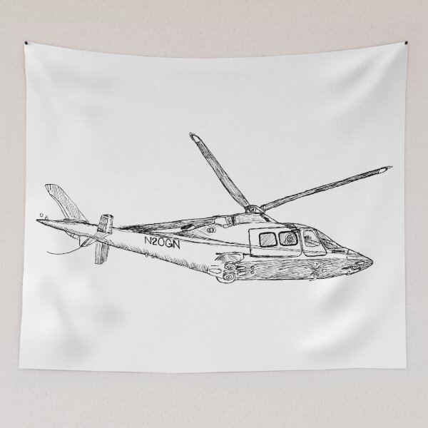 Item preview, Helicopter Flying designed and sold by Marian Hayes.
