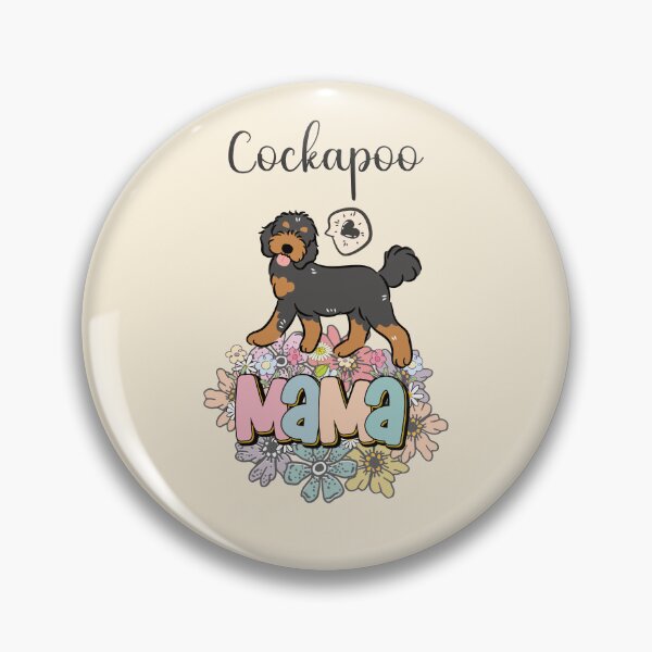 Item preview, Tan and Black Cockapoo Mama - beige designed and sold by Lulupainting.