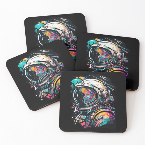 Item preview, Astronaut in Space Colorful Vibrant Psychedelic designed and sold by k3rstman1.