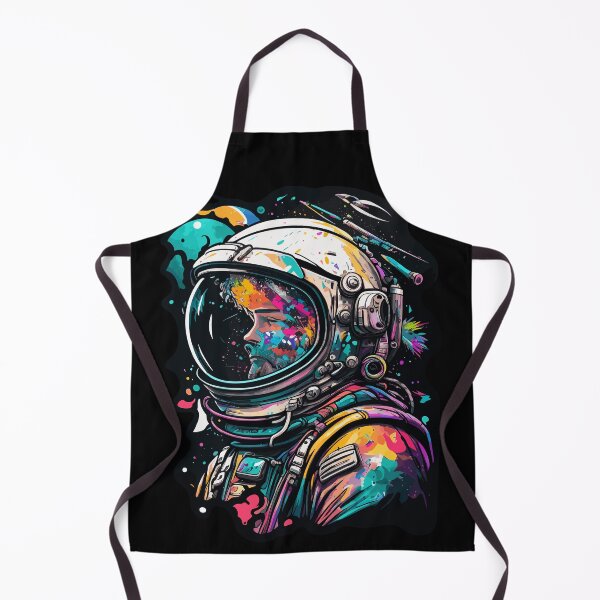 Aperçu de l'œuvre Astronaute dans l'espace coloré vibrant psychédélique créée et vendue par k3rstman1.