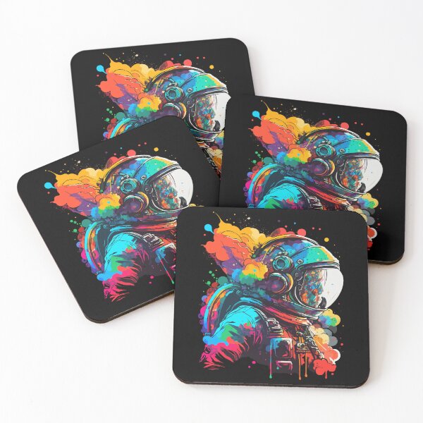 Item preview, Astronaut in Space Colorful Vibrant Psychedelic designed and sold by k3rstman1.