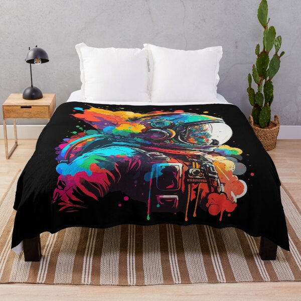 Item preview, Astronaut in Space Colorful Vibrant Psychedelic designed and sold by k3rstman1.
