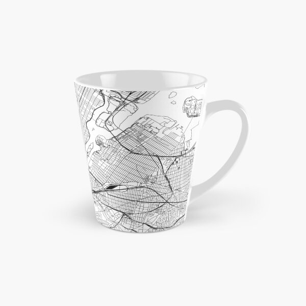 Item preview, New York White Map designed and sold by multiplicitymap.