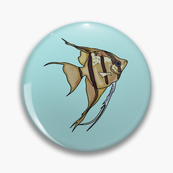 Item preview, Angelfish cartoon illustration designed and sold by Misscartoon.