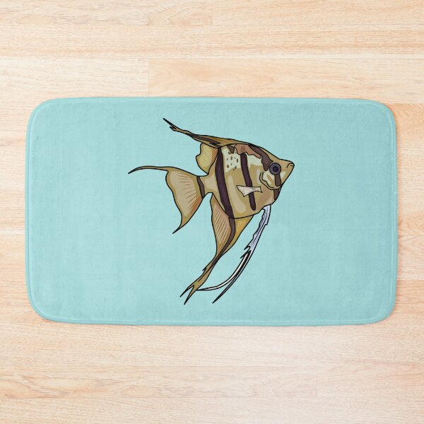 Item preview, Angelfish cartoon illustration designed and sold by Misscartoon.