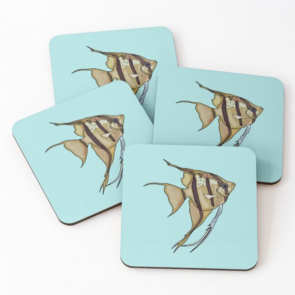 Item preview, Angelfish cartoon illustration designed and sold by Misscartoon.