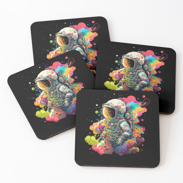 Item preview, Astronaut in Space Colorful Vibrant Psychedelic designed and sold by k3rstman1.