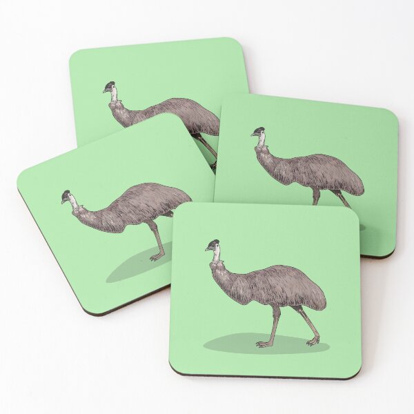 Item preview, Emu bird cartoon illustration designed and sold by Misscartoon.