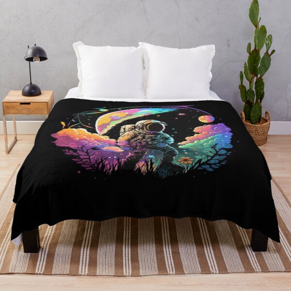 Item preview, Astronaut in Space Colorful Vibrant Psychedelic designed and sold by k3rstman1.
