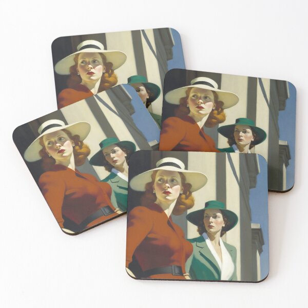 Item preview, Fashion sisterhood, vintage art designed and sold by Lonesomefolk.