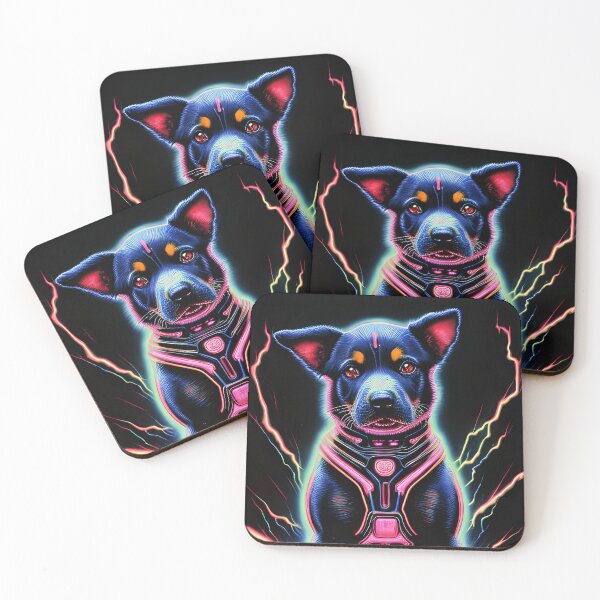 Item preview, #F017: Colorful Neon Puppy Power Sketch designed and sold by FarStarL33.