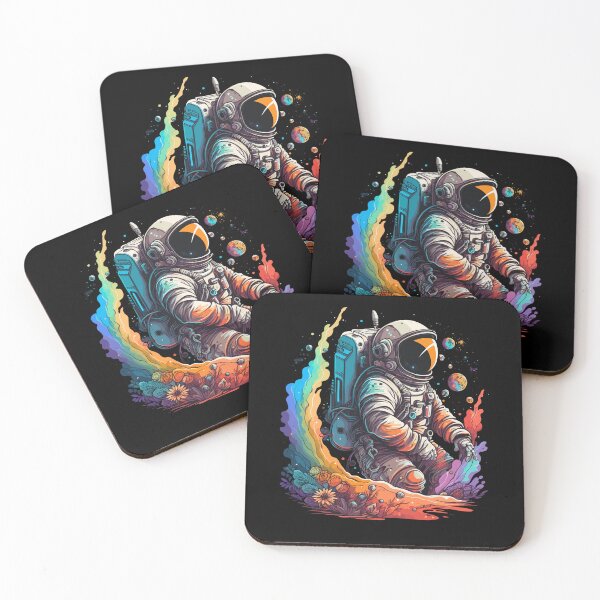 Item preview, Astronaut in Space Colorful Vibrant Psychedelic designed and sold by k3rstman1.