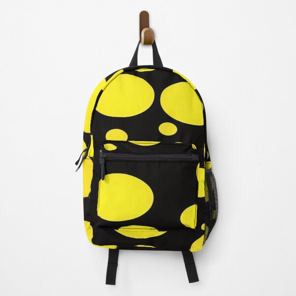 Item preview, Yellow Polka Dots on Black designed and sold by calibrit.