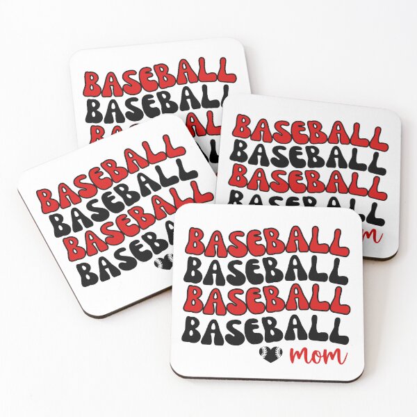 Artikelvorschau, Baseball-Mama | Baseball-Mamma-Shirt | Baseball-Mamma-Aufkleber | Baseball-Liebe (Rot & Schwarz) entworfen und verkauft von Big Reputation Media.