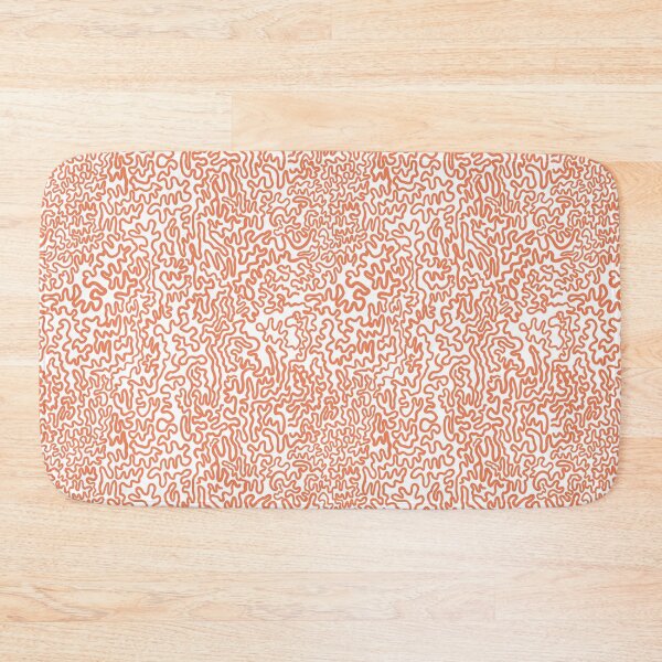 Item preview, Brain Coral Squiggles Abstractions - Coral Orange designed and sold by rnmarts.