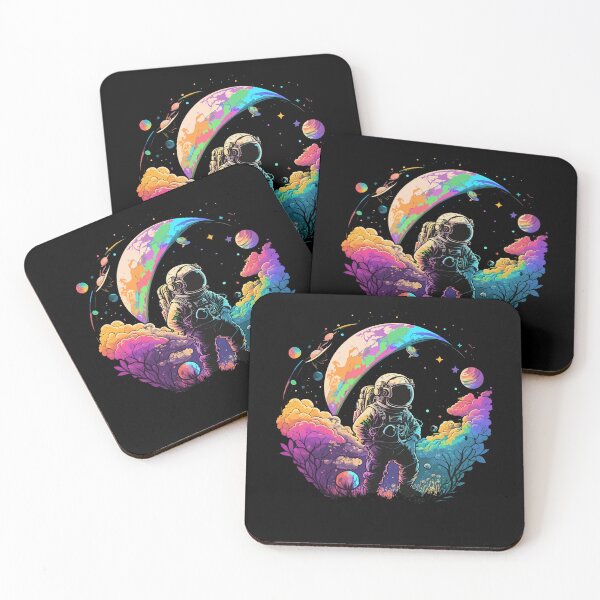 Item preview, Astronaut in Space Colorful Vibrant Psychedelic designed and sold by k3rstman1.