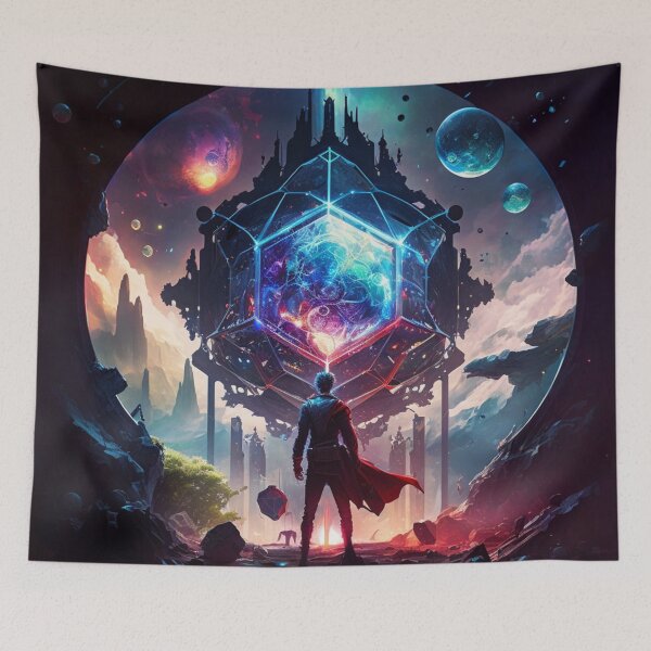 Item preview, Kingdoms of Tritanopia Exploring the Quantum Realm Cyberpunk designed and sold by marcomonge84.