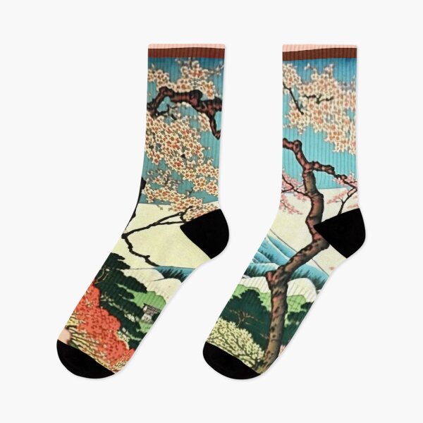 Item preview, Ukiyo-e Cherryblossom trees with Mountain  designed and sold by Vaporboy1994.
