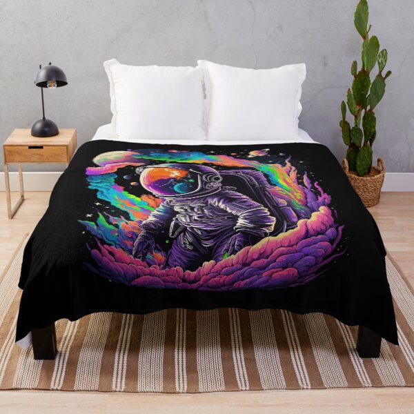 Item preview, Astronaut in Space Colorful Vibrant Psychedelic designed and sold by k3rstman1.
