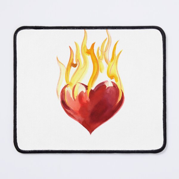 Item preview, Burning heart designed and sold by AlexBlackSea.