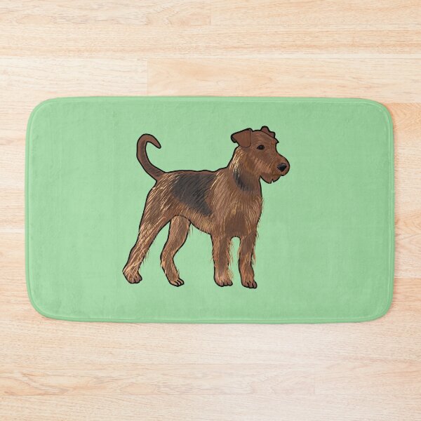 Item preview, Airedale terrier dog cartoon illustration designed and sold by Misscartoon.