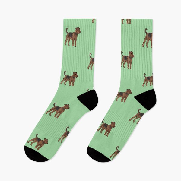 Item preview, Airedale terrier dog cartoon illustration designed and sold by Misscartoon.