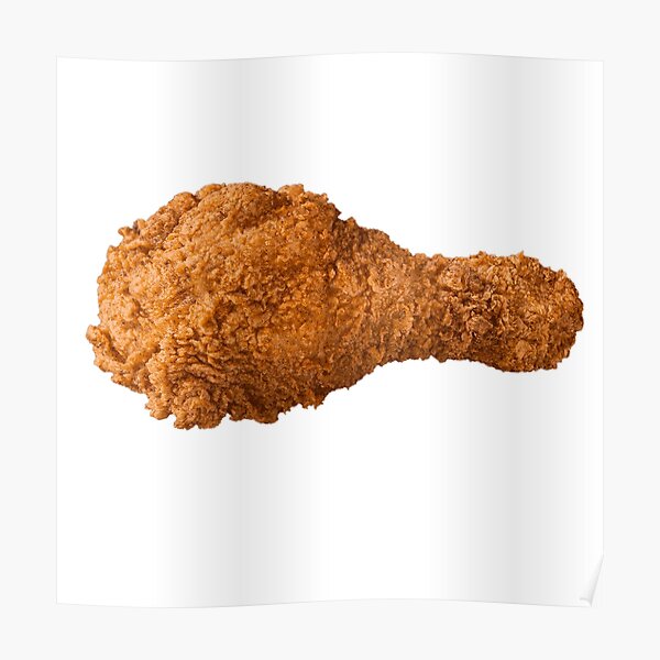 "Chicken Leg Funny PNG" Poster by traintracks | Redbubble