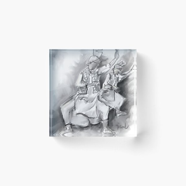 Item preview, Bhangra dancers  designed and sold by Sukhpal Grewal Ethnic Art.