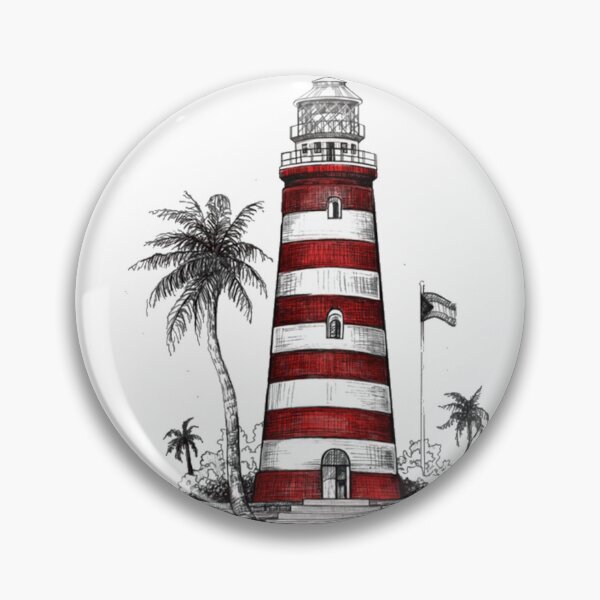 Item preview, Vintage Hope Town Lighthouse Chartwork designed and sold by erlyJohary.