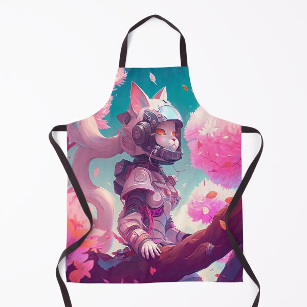 Item preview, Sakura flower Astro cat designed and sold by MANGA Crusade.