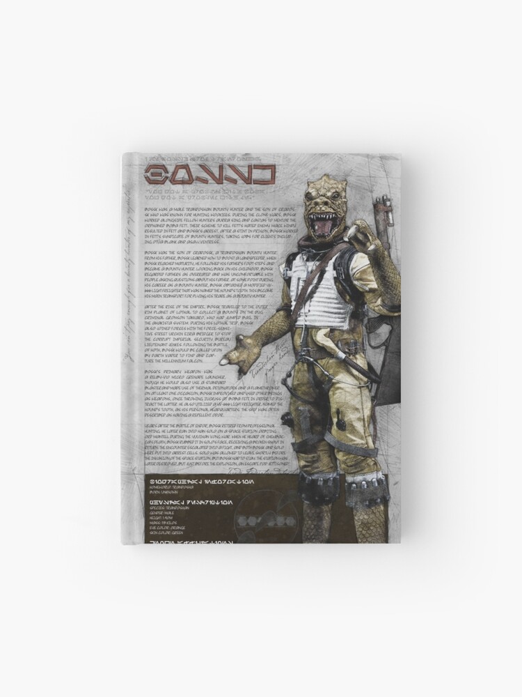 Bossk Bounty Hunter Series Hardcover Journal By Jacobcdietz Redbubble