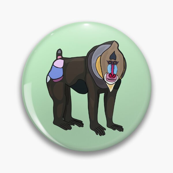 Item preview, Mandrill cartoon illustration designed and sold by Misscartoon.