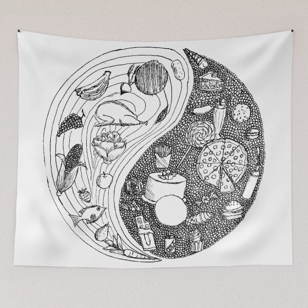 Item preview, Healthy/Unhealthy Yin Yang designed and sold by Marian Hayes.