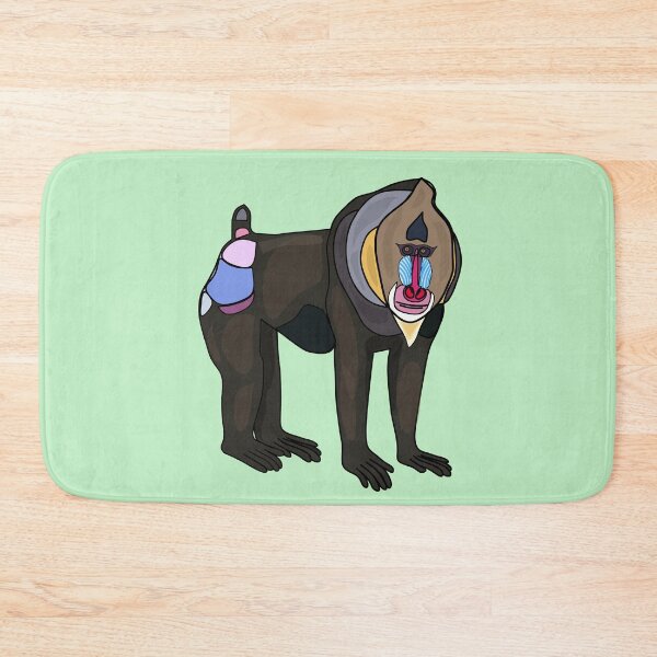 Item preview, Mandrill cartoon illustration designed and sold by Misscartoon.