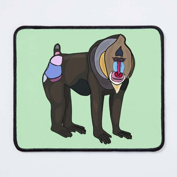 Item preview, Mandrill cartoon illustration designed and sold by Misscartoon.