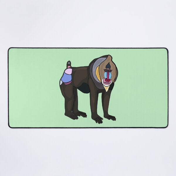 Item preview, Mandrill cartoon illustration designed and sold by Misscartoon.
