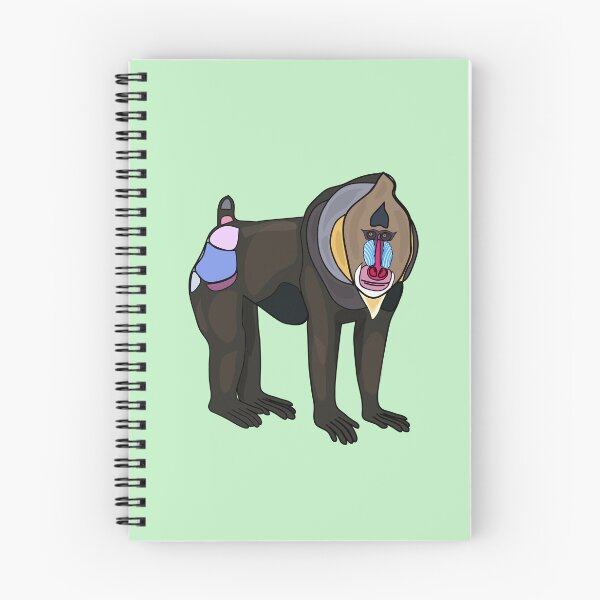 Item preview, Mandrill cartoon illustration designed and sold by Misscartoon.