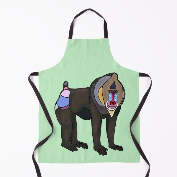 Item preview, Mandrill cartoon illustration designed and sold by Misscartoon.
