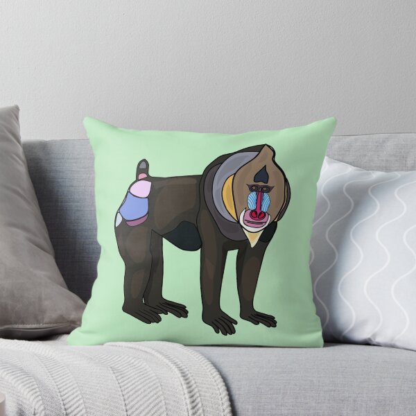 Item preview, Mandrill cartoon illustration designed and sold by Misscartoon.