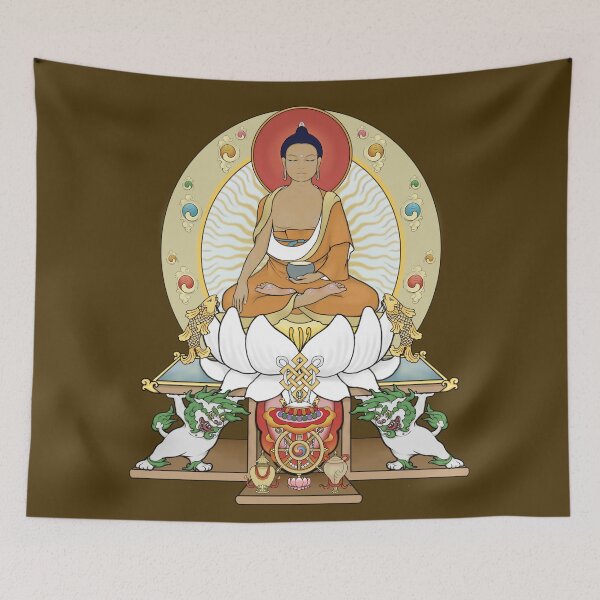 Item preview, Buddha Shakyamuni Thangka Painting designed and sold by ViewerEqualsPhoton.