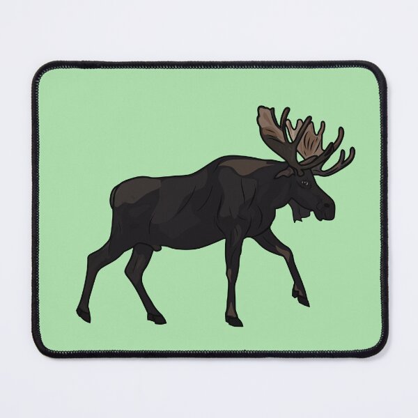 Item preview, Moose cartoon illustration designed and sold by Misscartoon.