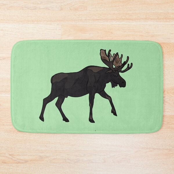 Item preview, Moose cartoon illustration designed and sold by Misscartoon.