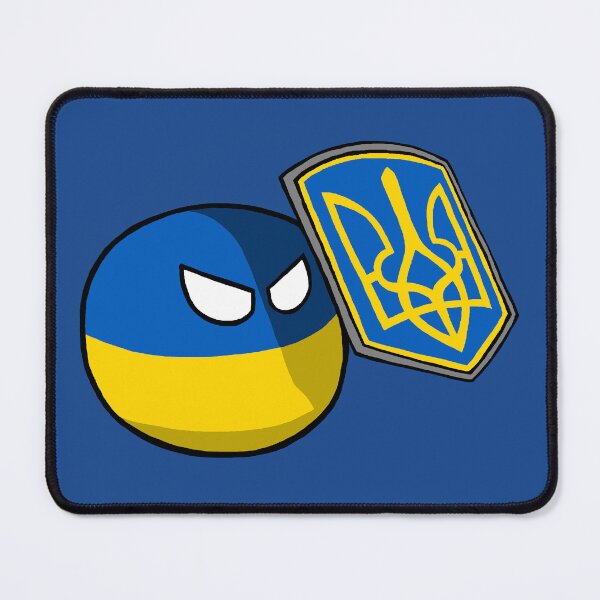 Item preview, Ukraineball with Shield. Slava Ukraini! designed and sold by DiskThree.