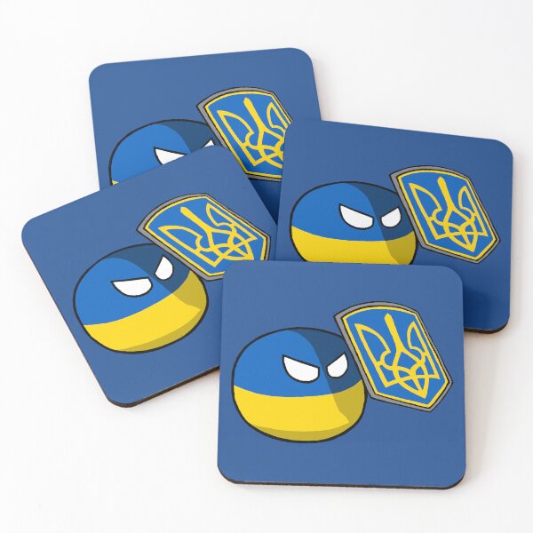 Item preview, Ukraineball with Shield. Slava Ukraini! designed and sold by DiskThree.