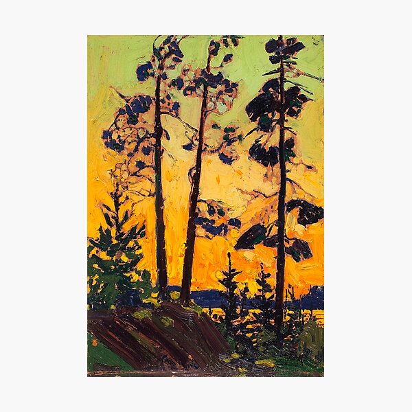 Item preview, Tom Thomson, Pine Trees at Sunset designed and sold by TheRedVineyard.