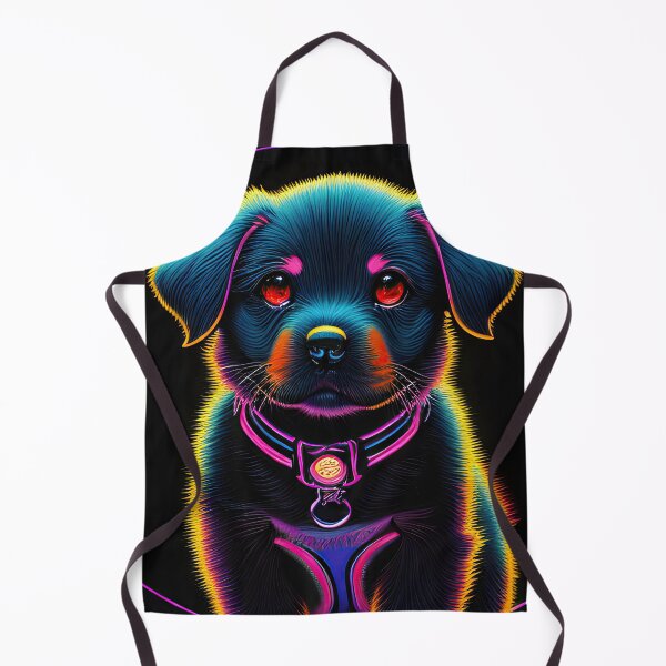 Item preview, #F021: A Colorful Neon Portrait of a Puppy Sketch designed and sold by FarStarL33.