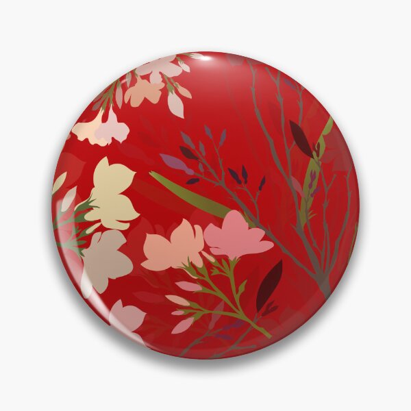 Item preview, Red floral Pattern designed and sold by Print-Designs.